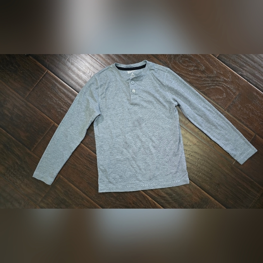 Arizona Jeans Boys Long Sleeve Henley Thermal Top Medium
